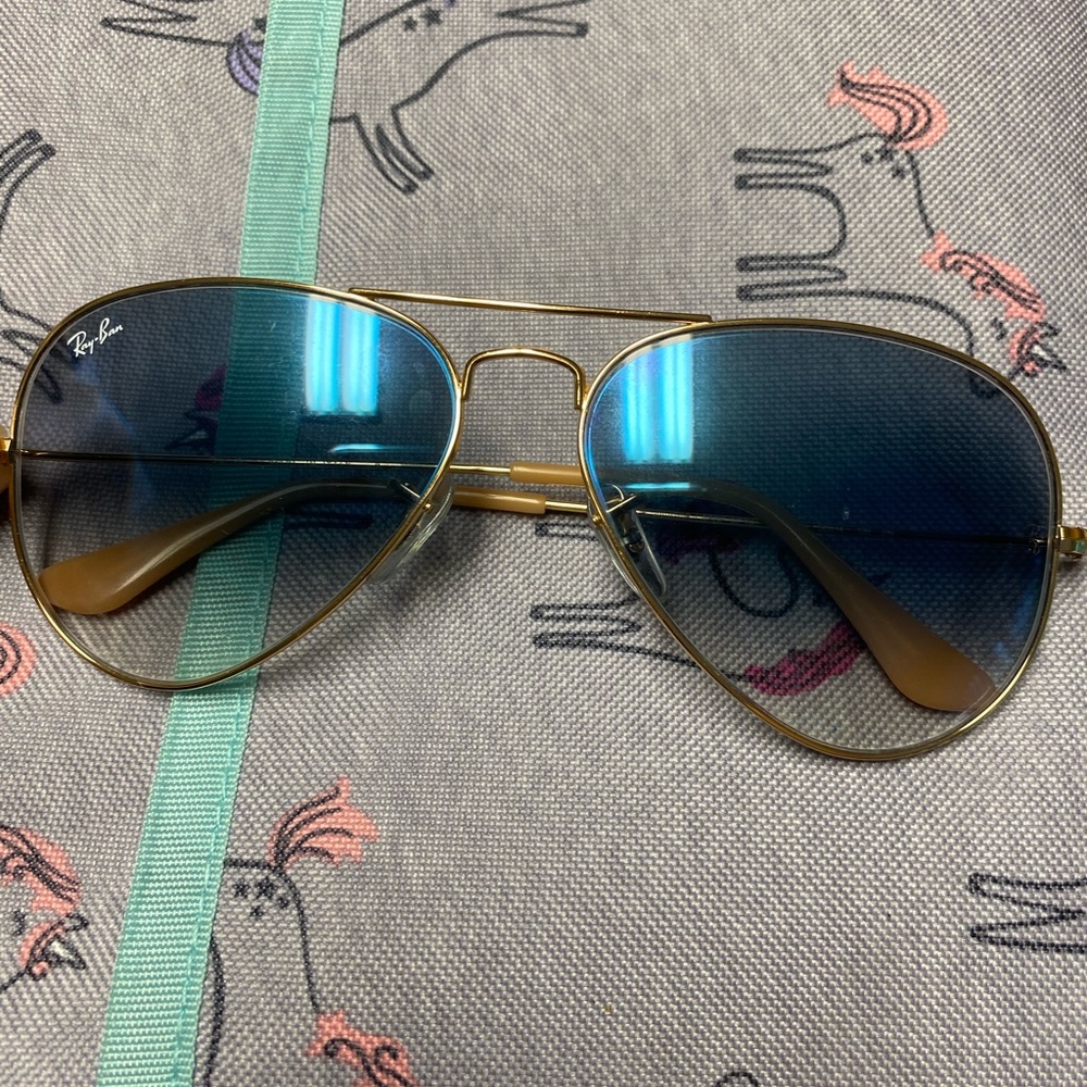 Final price Ray Ban blue tinted sunglasses